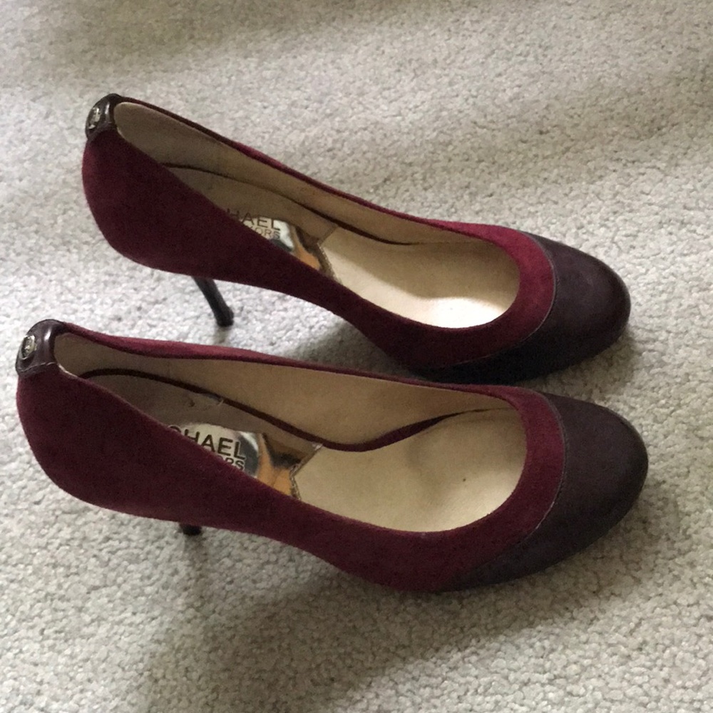 Michael Kors dark red pumps